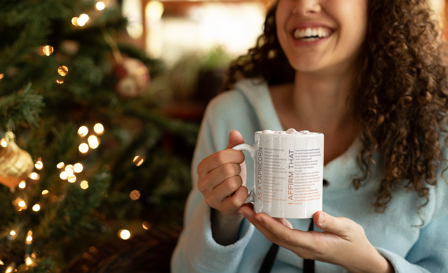 Capricorn Mug with Affirmations - Affirmicious