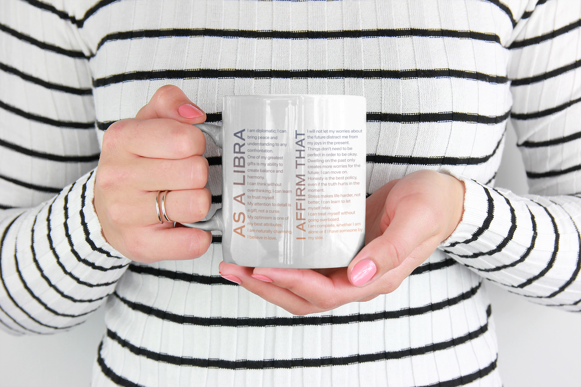 Libra Mug with Affirmations - Affirmicious
