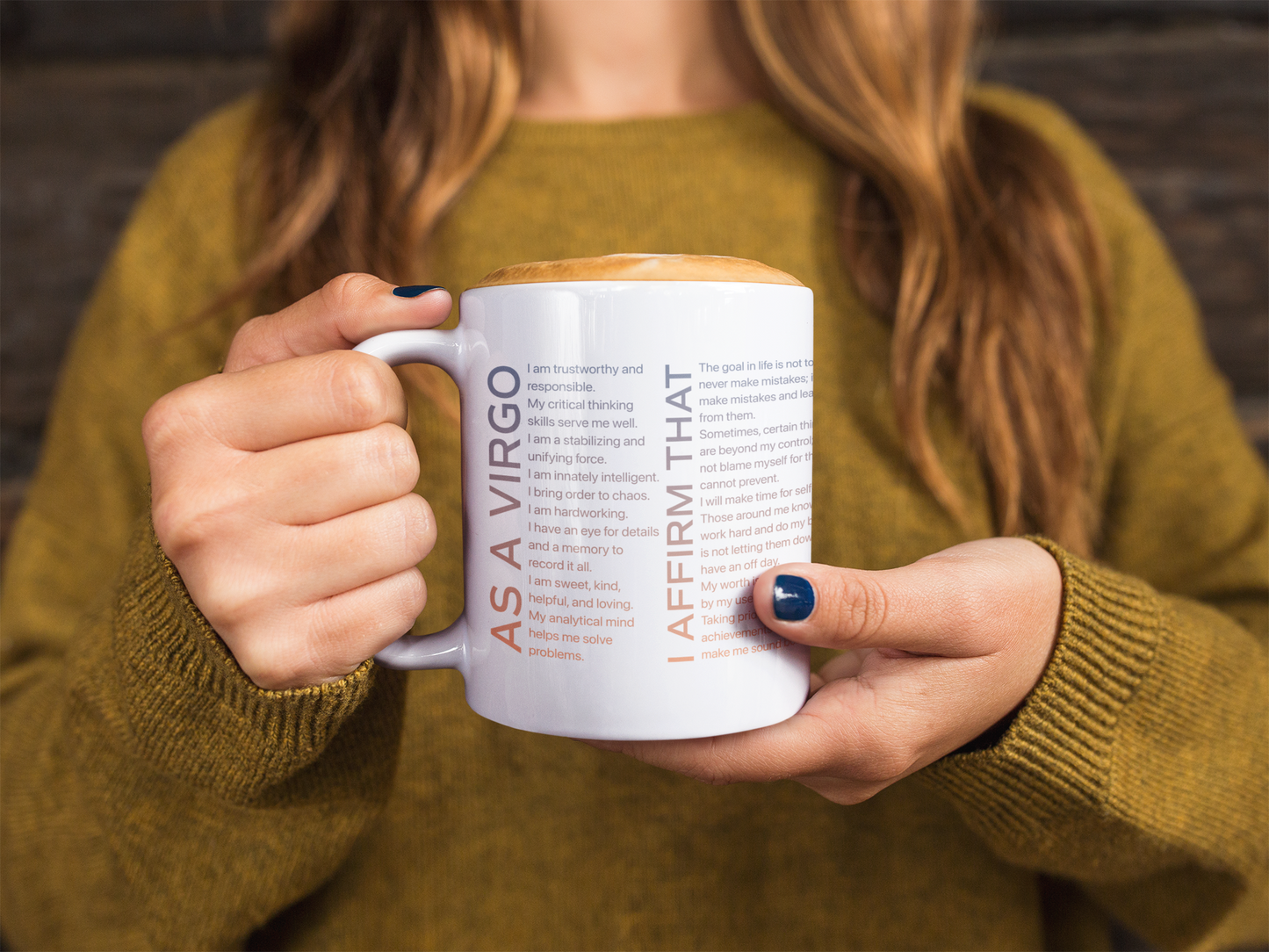 Virgo Mug with Affirmations - Affirmicious