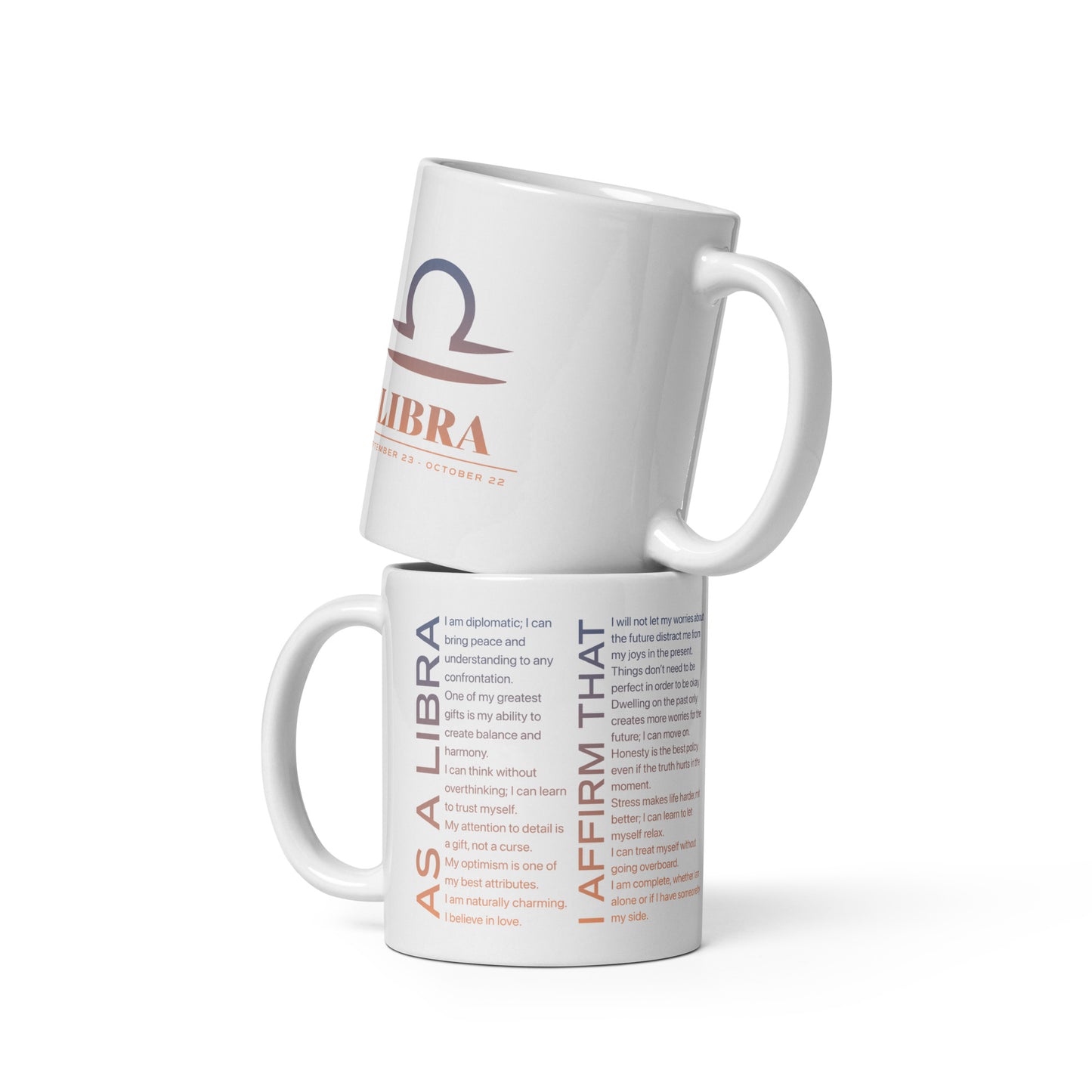 Libra Mug with Affirmations - Affirmicious