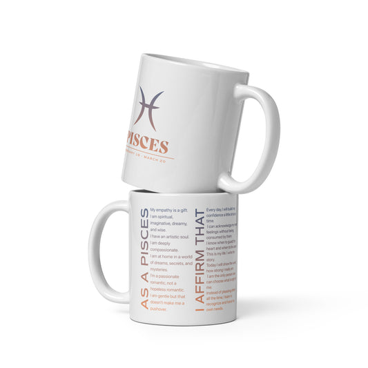 Pisces Mug with Affirmations - Affirmicious