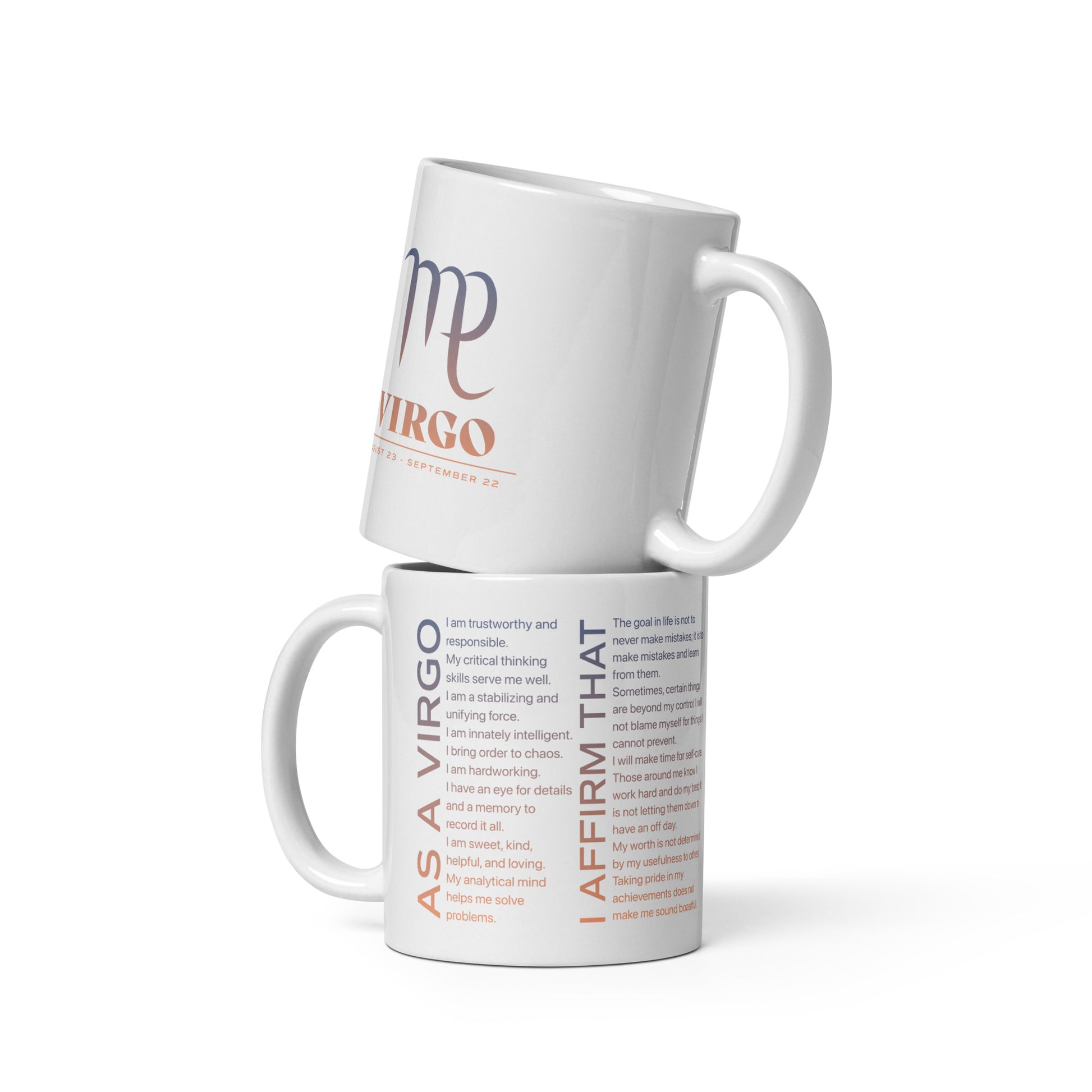 Virgo Mug with Affirmations - Affirmicious