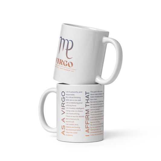Virgo Mug with Affirmations - Affirmicious