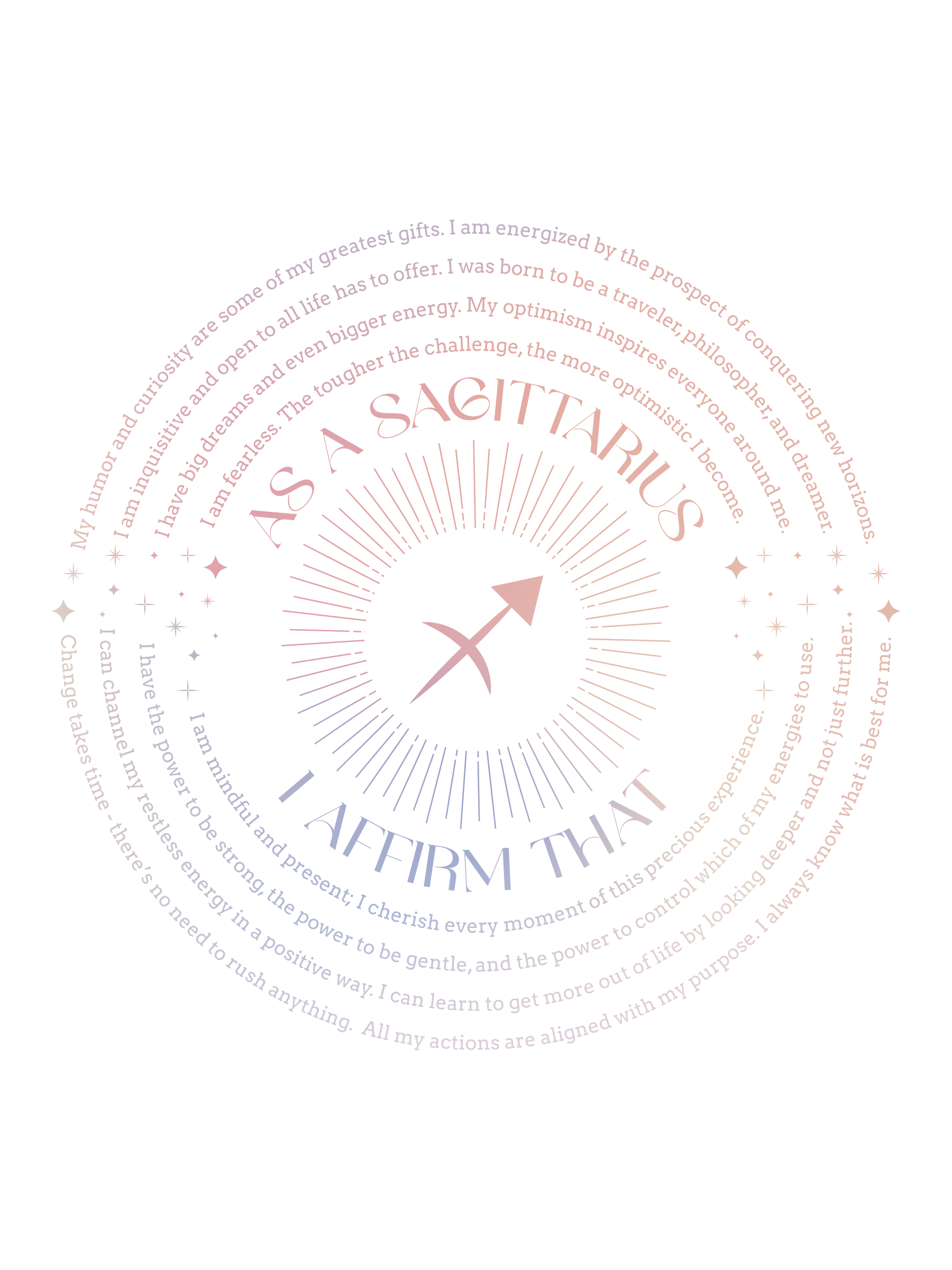 Sagittarius Affirmations T-Shirt - Affirmicious