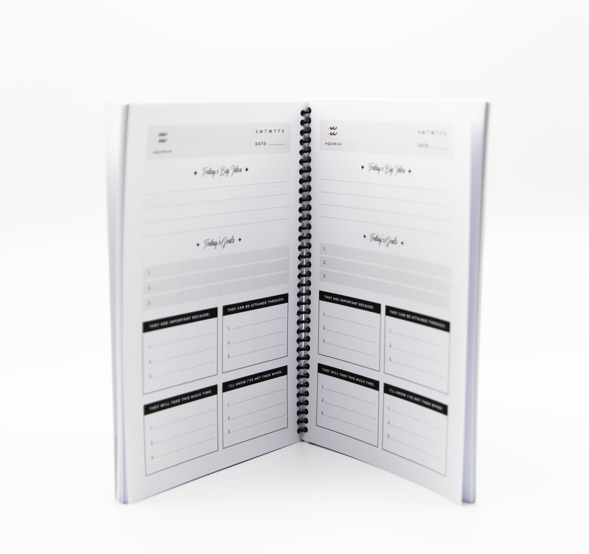 Aquarius Affirmation Day Planner | 4-Month Undated - Affirmicious