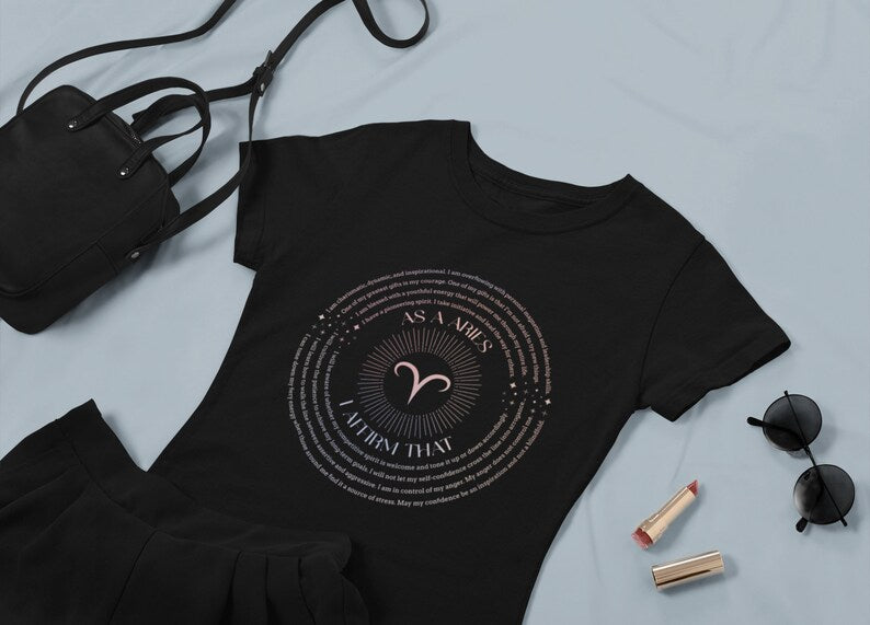 Aries Affirmations T-Shirt - Affirmicious