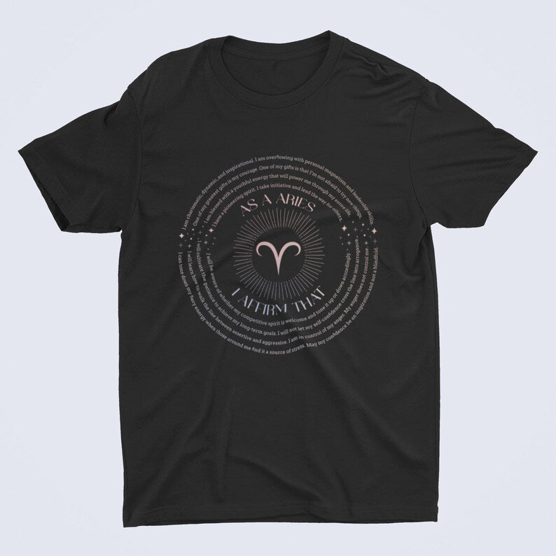 Aries Affirmations T-Shirt - Affirmicious