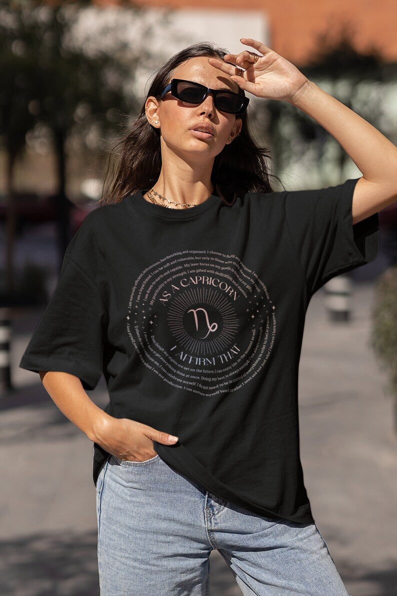 Capricorn Affirmations T-Shirt - Affirmicious