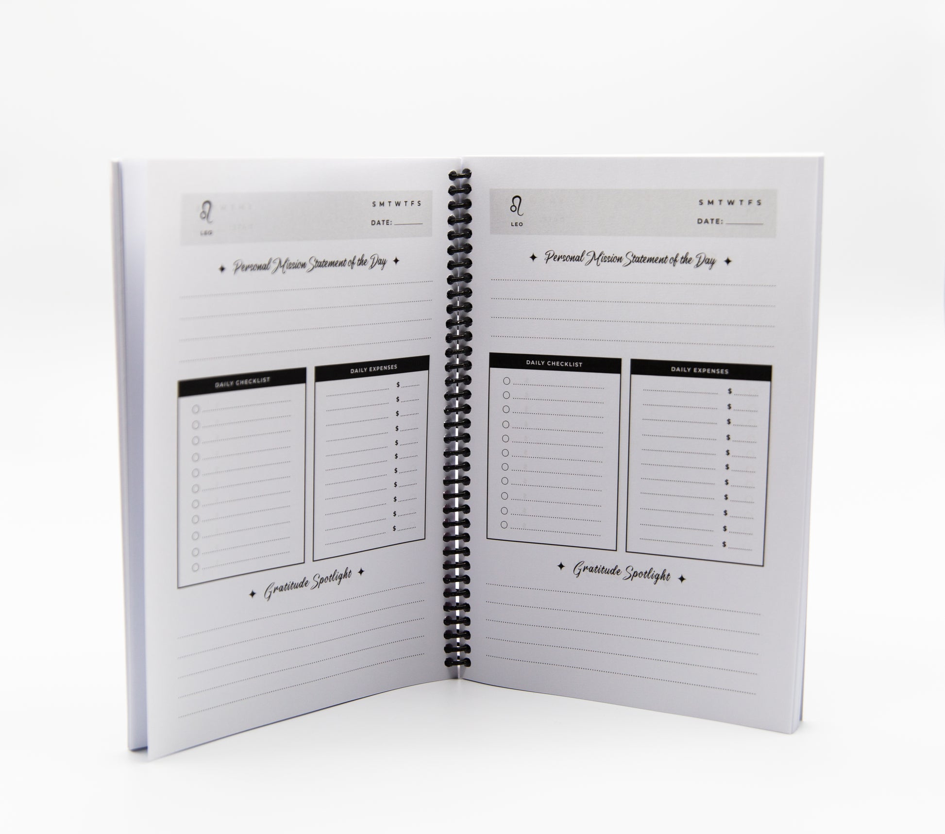 Leo Affirmation Day Planner | 4-Month Undated - Affirmicious