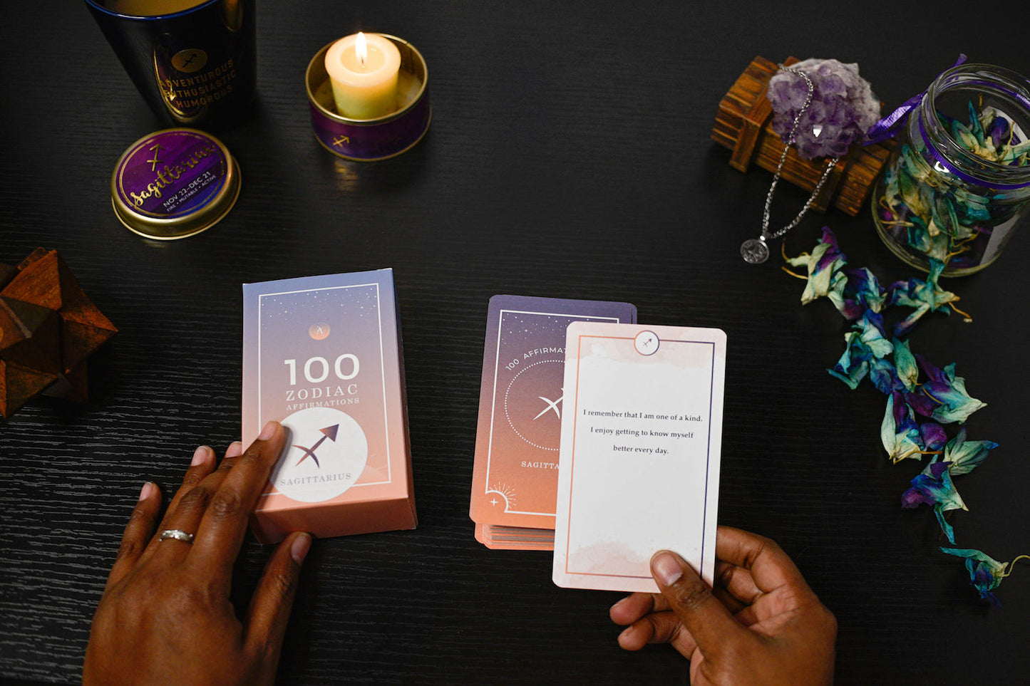 Sagittarius 100 Affirmations Card Deck - Affirmicious