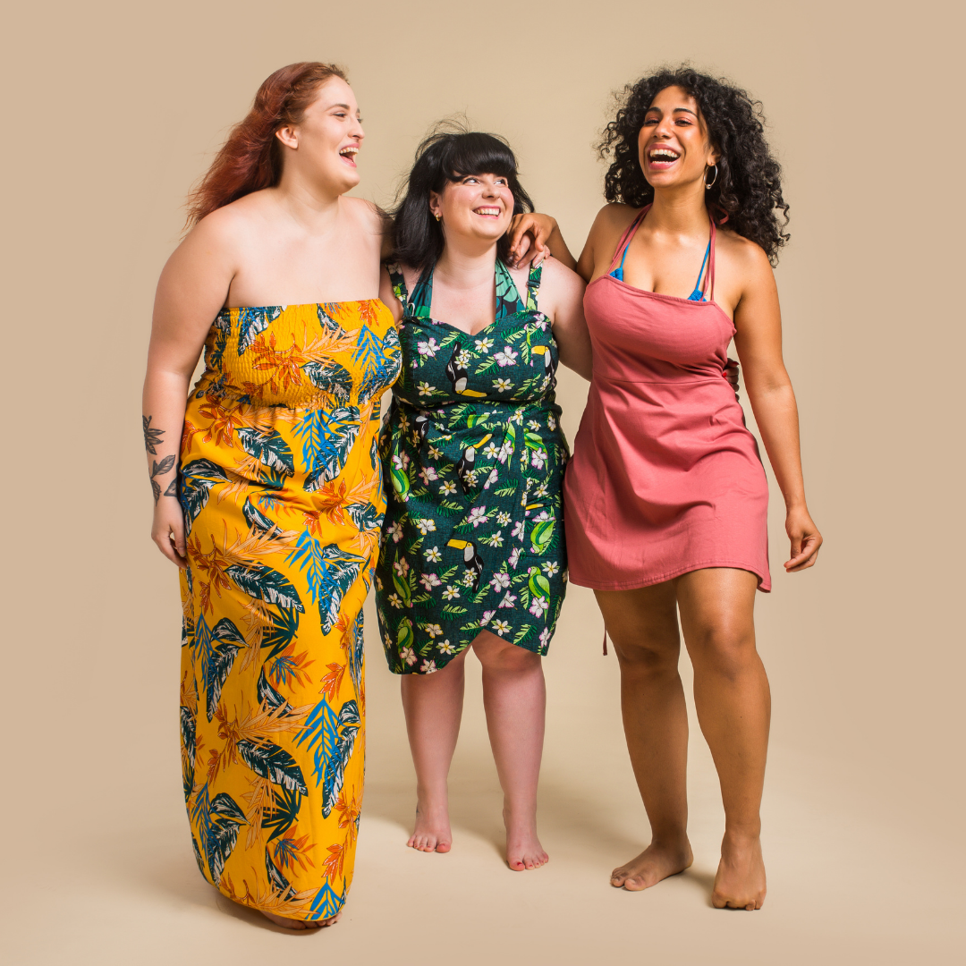 3 happy women body positive affirmations