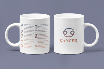 Cancer Mug with Affirmations - Affirmicious