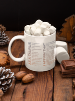 Load image into Gallery viewer, Taurus Mug with Affirmations - Affirmicious
