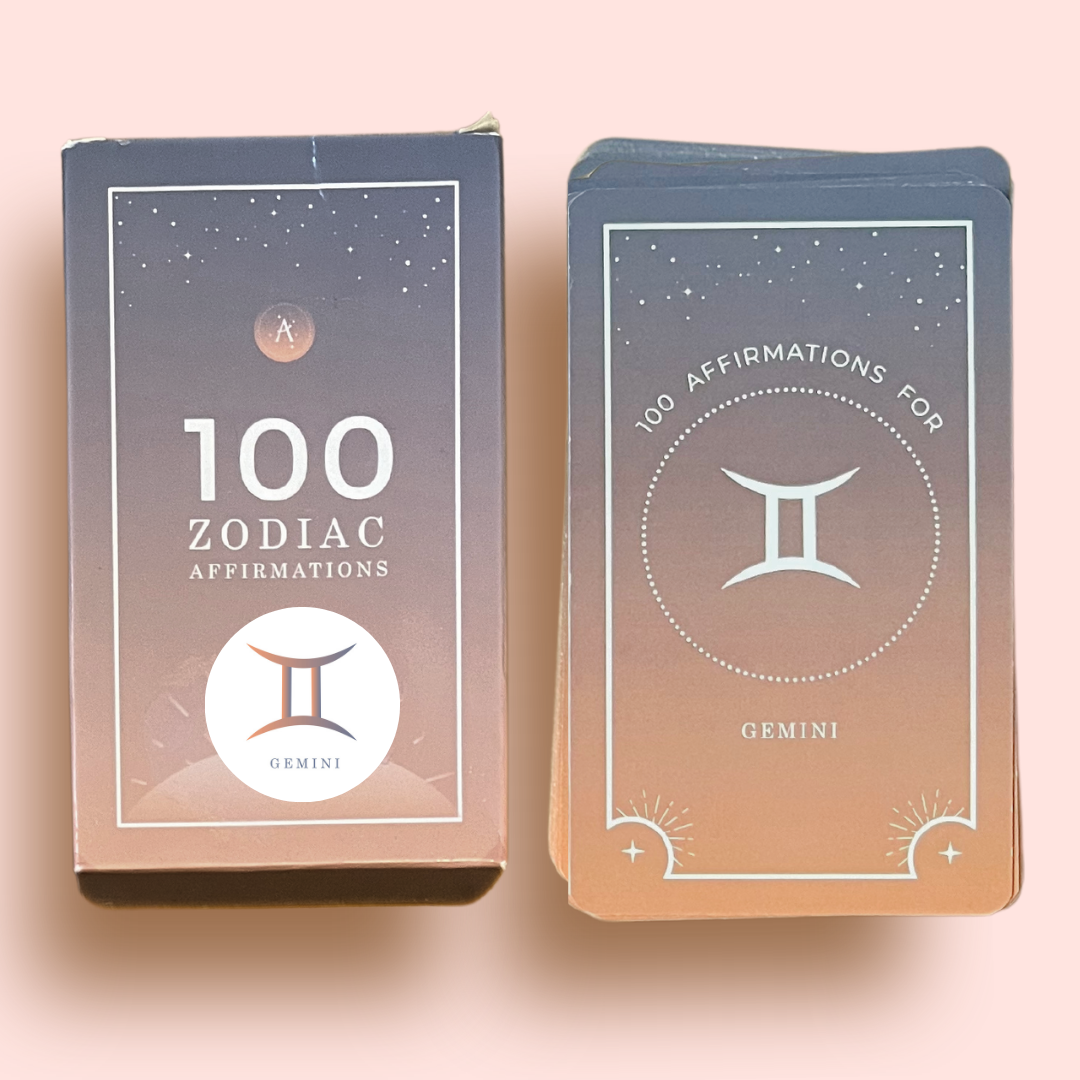 Gemini 100 Affirmations Card Deck