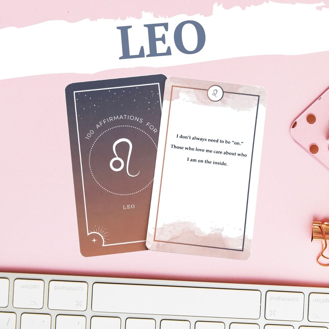 Leo 100 Affirmations Card Deck - Affirmicious
