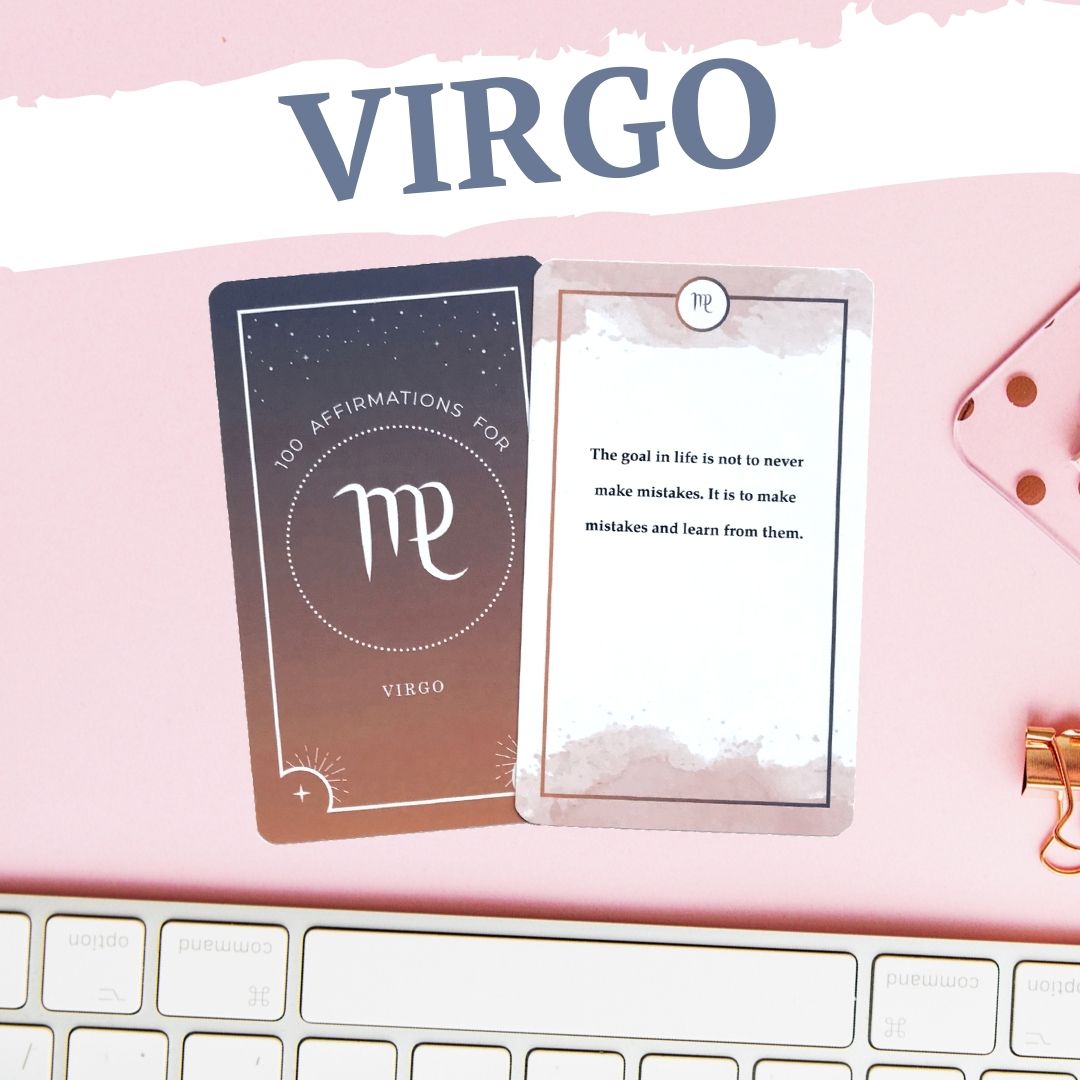 Virgo 100 Affirmations Card Deck - Affirmicious