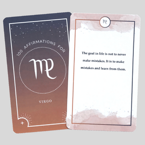 Virgo 100 Affirmations Card Deck - Affirmicious